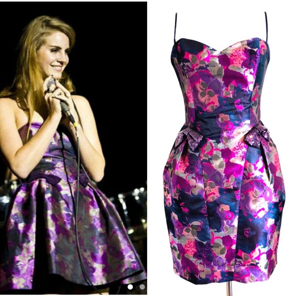 Betsey Johnson Evening Jacquard Dress Lana Del Rey
